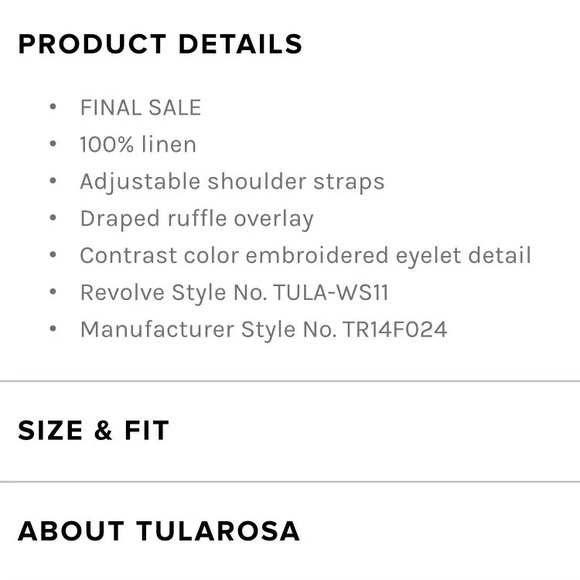 TULAROSA 'Tally' Eyelet Ruffle Top Black Fuschia - Picture 7 of 7